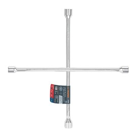 TRUPER Llave de Cruz para Auto de Acero 46 cm, Plateado, LLCR-18