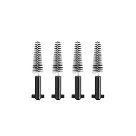 Curaprox Interdental Brush Refills Carbon - Size S, Ultra Fine Cone Shape for Gentle Cleaning Tight Spaces | Pack of 4 | Swiss Made | Black
