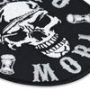 "Memento Mori" Skull Patch Latin Fabric Applique Embroidered Sticker with