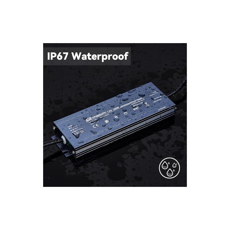 300W Power Supply Waterproof IP67 12V DC 25A,AC to DC