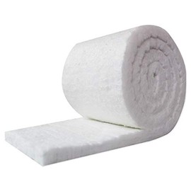 UniTherm Ceramic Fiber Insulation Blanket Roll, (8# Density, 2300°F)(2"x24"x12.5') for Kilns, Ovens, Furnaces, Forges, Stoves and More!