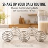 Shaker Bottle Mixing Balls, 5 Pack, 304 Stainless Steel Whisk