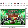 Football Happy Birthday Backdrop Banner