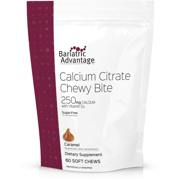 Bariatric Advantage Calcium Citrate Chewy Bites 250mg with Vitamin D3