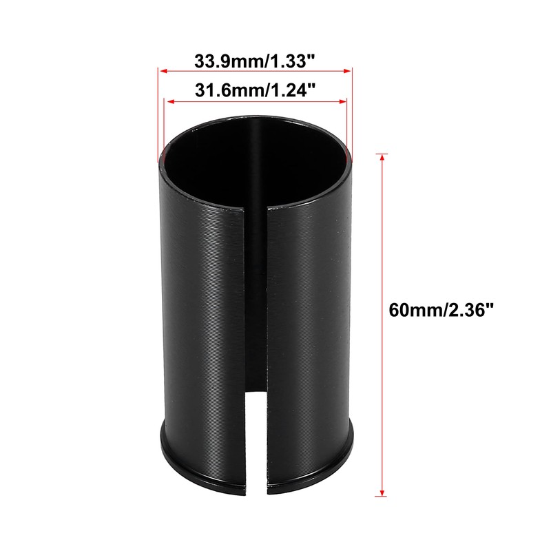 X AUTOHAUX 31.6 to 33.9mm Bicycle Bike Seat Post Tube