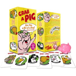 Grab a Pig Card Game - A Fun Family Game for 3 to 6 Players Aged From 6 to 96.