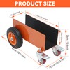 AIWFL Panel Dolly Heavy Duty Door Cart 1200LBS Capacity 4