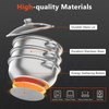 3 Tier Stainless Steel Steamer Pot Set, 11in Multipurpose Cookware