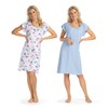 Consult-Tex DW919 Women's Long Sleeve or Short Sleeve Nightdress Pack