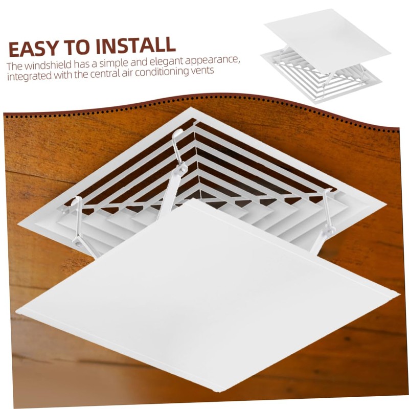 SHINEOFI 2pcs Ceiling Air Conditioner Deflector with Hooks Stylish Windshield