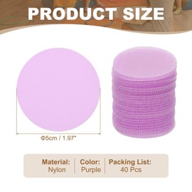 PATIKIL 40Pcs Carpet Spots for Classroom, 2 Inch Small Circle Floor Dots Markers Carpet Spot Markers for Teacher Elementary Preschool Supplies, Purple