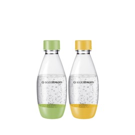 SodaStream Plastic Bottle | 0.5 L | BPA-Free | Green & Yellow | Pack of 2