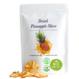 3.5 Oz Dried Pineapple slices | Dried Pineapple slices no sugar added | Dehydrated Pineapple slices | Delicious, ready-to-eat dry Pineapple slices | Dehydrated Pineapple slices no sugar added