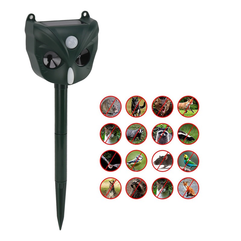 DC5V Ultrasound Animal Repeller Solar Animal Repeller Ultrasound Cat Deterrent