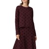 Thakoon Collective Rent the Runway Pre-Loved Polka Dot Pullover, Burgundy,