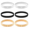Gallipower 6 Pcs Stretchy Sleeve Holders,Elastic Metal Armbands Sleeves Garters,Sleeve-Bands,Sleeve