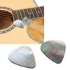 2PCS Set Guitar Picks Shell Teardrop Shaped Acoustic Guitar Picks