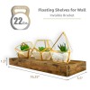 Sorbus Floating Shelves for Wall, Hanging Bathroom Shelves Wall Mounted,