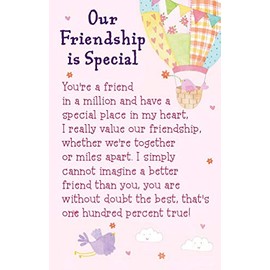 Heartwarmers Keepsake Card & Envelope 3.5" x 2" - Our Friendship is Special