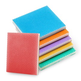 Sanding Sponges, 6 Pieces Soft Sanding Sponge Fine Grit 100/120/150/180/220/240 Hand Sanding Blocks, PU Foam Sanding Pads, Wet and Dry Sandpaper for Wood, Drywall, Metal