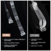 GUKOY Clear Invisible Bra Strap 4 Pairs (15mm)