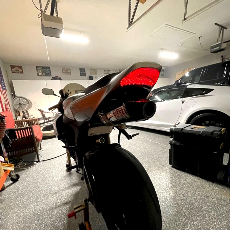 JMTBNO motorcycle Smoked LED Tail Light, 12V Motorcycle Brake Lights