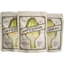 Trader Joe's Marinated Artichokes On The Go Ready to Eat Kosher, 1.58 oz (Pack of 3)