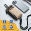 VULKIT Cartera para llaves impermeable con cordón para hombres y