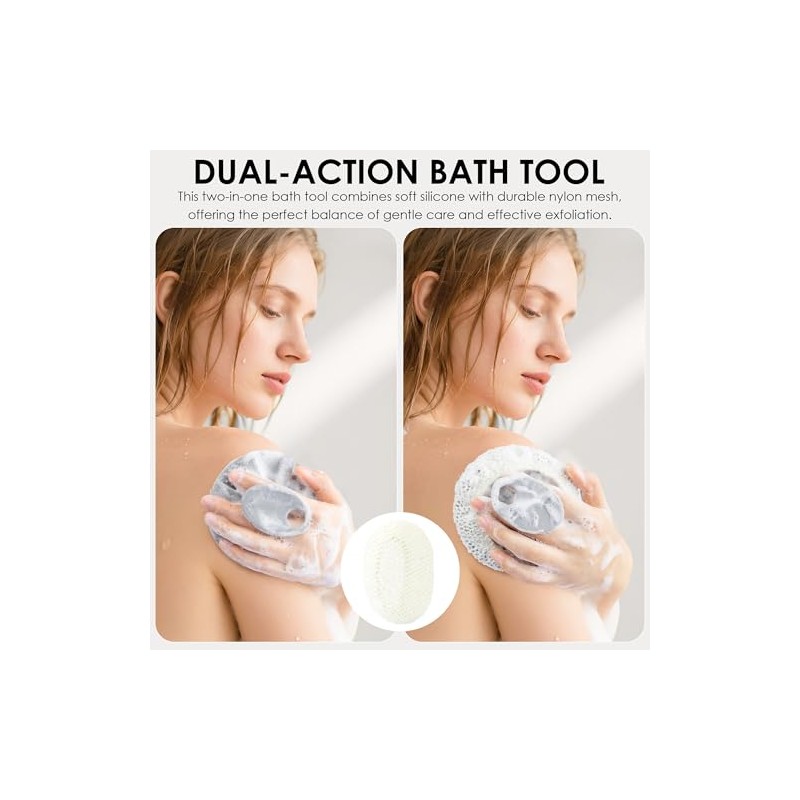 Innerneed Esponja Baño Ducha Funda Malla Exfoliante Paño Limpieza Hombre