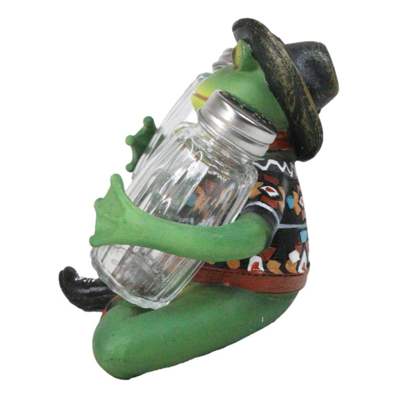 Cowboy Toad Frog With Hat Boots And Southwest Serape Salt