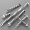 Wensilon (300Pcs) #8×3/4" Hex Washer Head Self Drilling Screws, 410