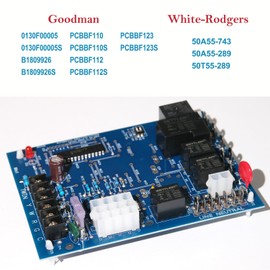 2025 Updated Furnace Control Board 50A55-743,Replacement for Amana/Goodman Furnace Control Circuit Board PCBBF112S,PCBBF110,PCBBF110S,PCBBF112,PCBBF123,PCBBF123S