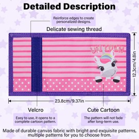 JONYEE Kids Wallet for Boys and Girls, Novelty Wallet for Boys and Girls Ages 5-7, Camo Teen Wallet for Kids Birthday Gifts - Cartoon S1