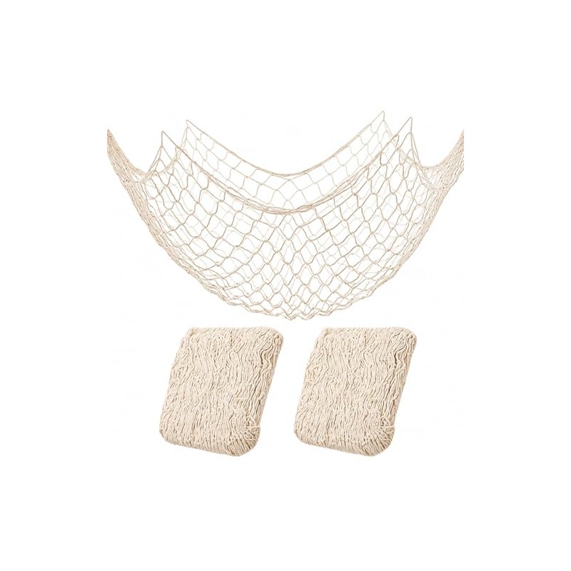 Natural Cotton Fish Net Decorations for Nautical Parties