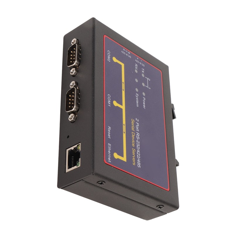 Serial Device Server Dual Port RS232 485 422 to Ethernet