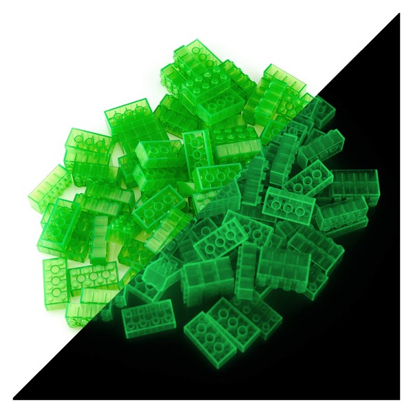 LUMENTICS Building Blocks - Glow in the Dark Tiles Multicoloured,
