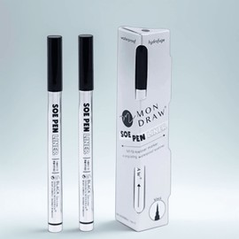 Mondrow Liquid Brush Pen Eyeliner 1ml, black, 2 pcs. / 몬드로우 리퀴드 붓펜 아이라이너 1ml, 블랙, 2개