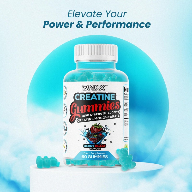 Creatine Monohydrate Gummies 5000mg High Strength Muscle Growth & Recovery