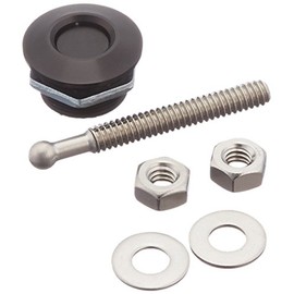 Quik-Latch Products QL-25-SB1 1" Diameter Black Anodized Aluminum Mini Quick Release Latch