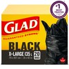 Glad Black Garbage Bags - Extra-Large 135 Litres - 20