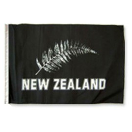 New Zealand Silver Fern 12"x18" Sleeved Polyester Garden Flags