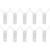 TEAMWILL 10pcs Wide Chrome Fender Door Quarter Trim Molding Clip