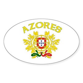 CafePress Azores, Portugal Oval Sticker Oval Car Bumper Sticker
