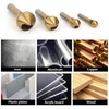 4pcs Countersink Drill Bit Set Deburring Chamfer Drill Bits, Titanium