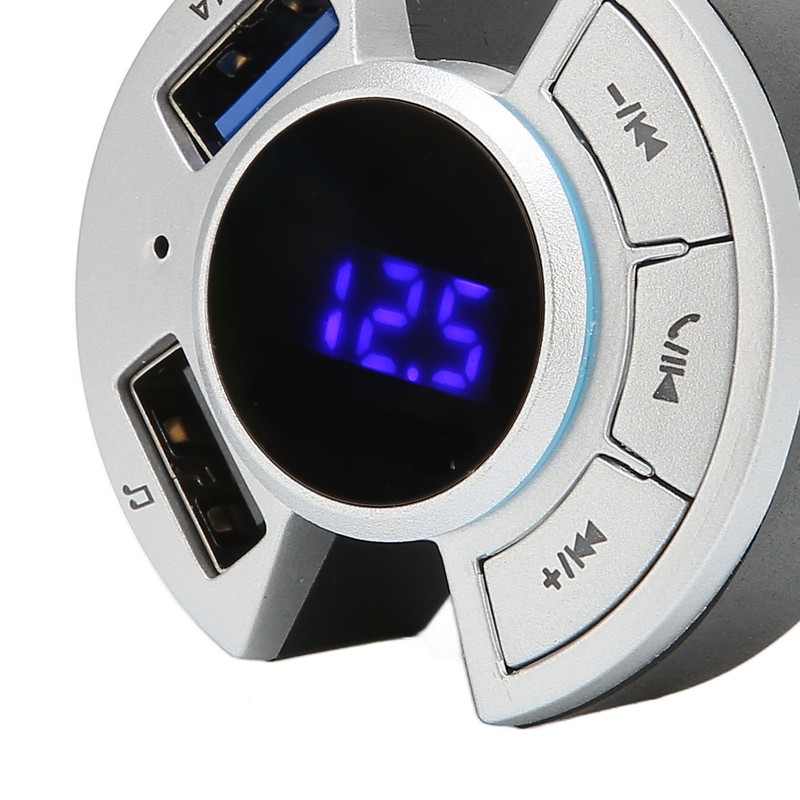 Bluetooth FM Transmitter Car Adapter USB Memory Card 3 Play