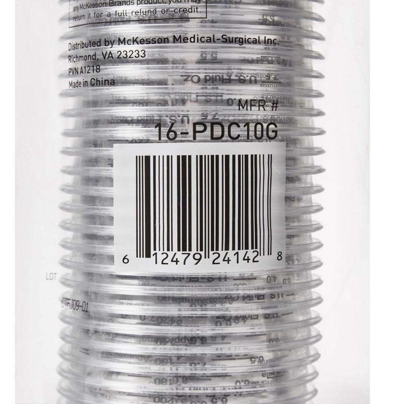 McKesson Graduated Cups, Polypropylene, Disposable, Clear, 7 oz, 50 Count