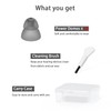 Resound Compatible Hearing Aid Domes Smoky Power Dome Ear Tips