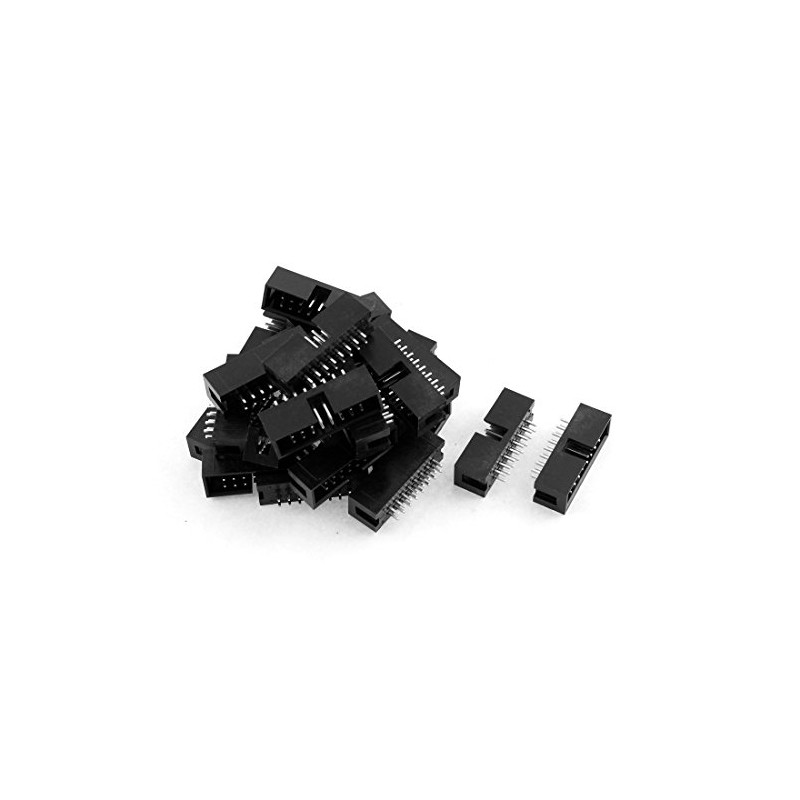 uxcell 24pcs 2x8 16-Pin Straight Box Header Connector IDC Male