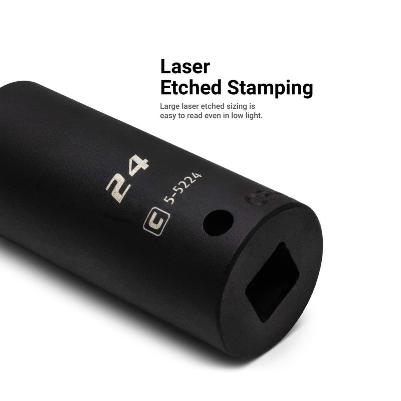 Capri Tools 1/2 in. Drive Deep Impact Socket Set, 10