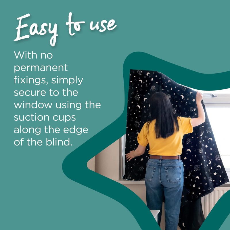 Tommee Tippee Sleeptime Portable Blackout Blind with Suction Cups, Adjustable